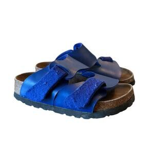 BIRKENSTOCK Unisex Boy Girl Sandals Size EU 27 US 9 Betula Blue Birko Flor